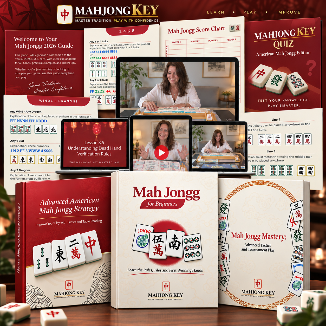 American Mah Jongg Key Bundle — 2026/2027