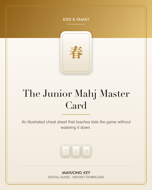 The Junior Mahj Master Card — digital guide cover