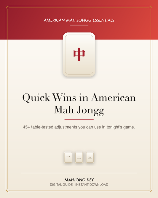 Quick Wins in American Mah Jongg — digital guide cover