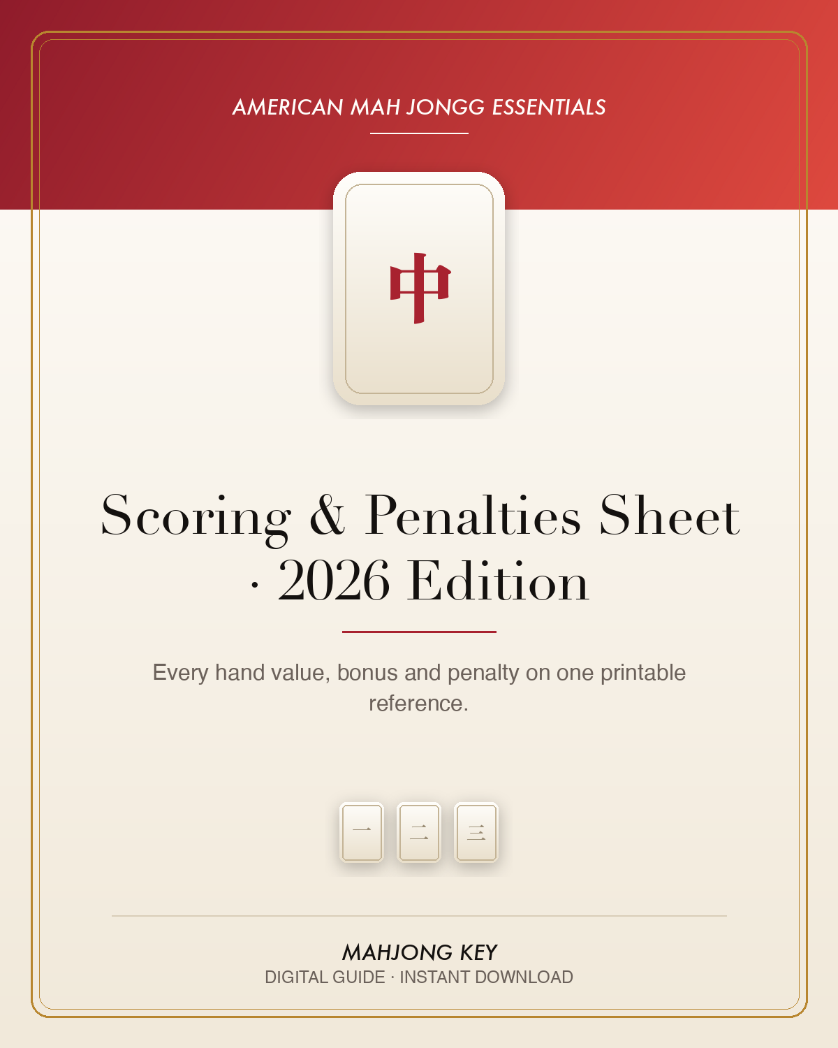 Scoring & Penalties Sheet — 2026 Edition — digital guide cover